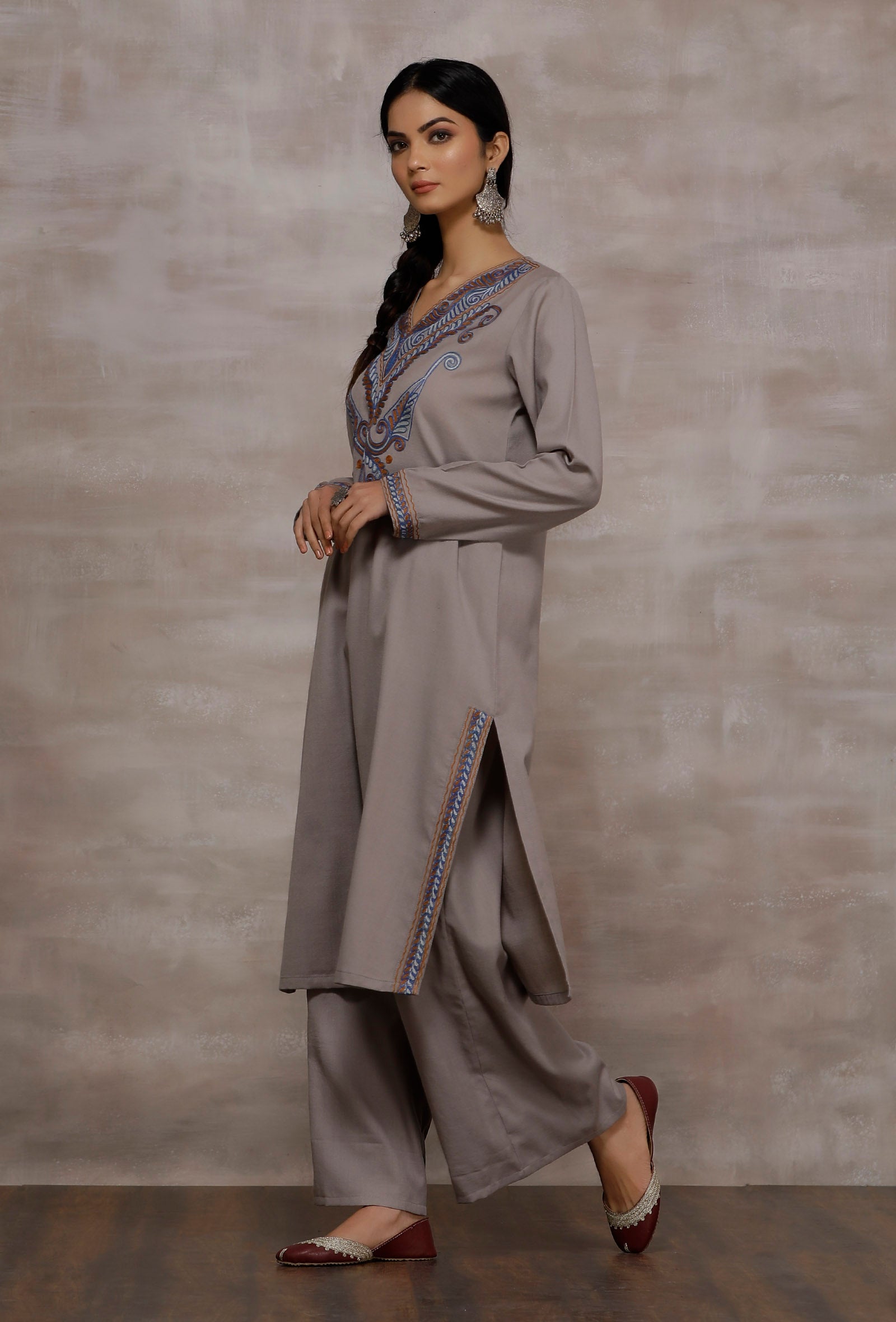 eshin-dusky-grey-woollen-kurta