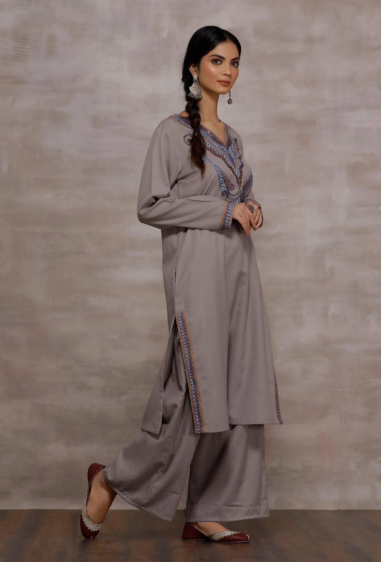 eshin-dusky-grey-woollen-kurta