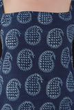 Adira Indigo Paisley Printed Straight Kurta