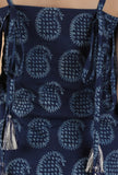 Adira Indigo Paisley Printed Straight Kurta