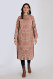 Manhoor salmon pink Kani Jamavar Long Coat Outer Jacket