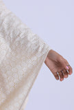 Off White Schiffli Cotton Kaftan
