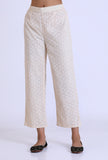 Off White Schiffli Cotton Pant