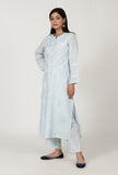 Women Grey Cotton Kurta