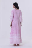 Pink Cotton Chikankari Kurta
