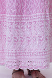 Pink Cotton Chikankari Kurta