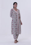 Multicolored Cotton Angrakha
