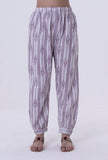 Set Of 2: White Cotton Kurta With Pant Set