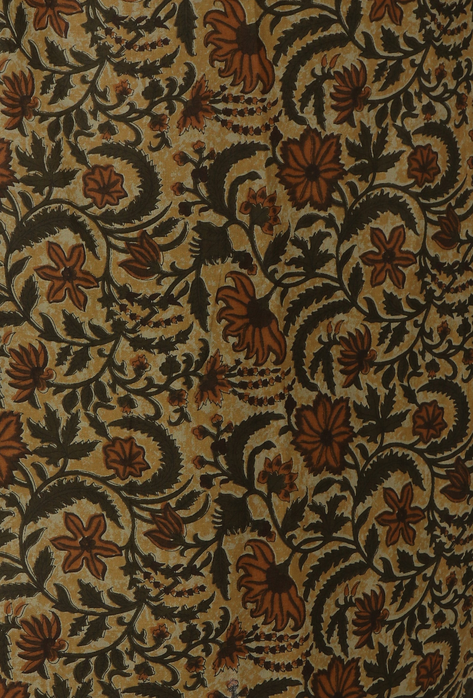 Kalamkari Printed Yellow Cotton Slip