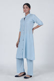 Sky Blue Cotton Kurta