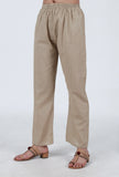 Beige Cotton Pant