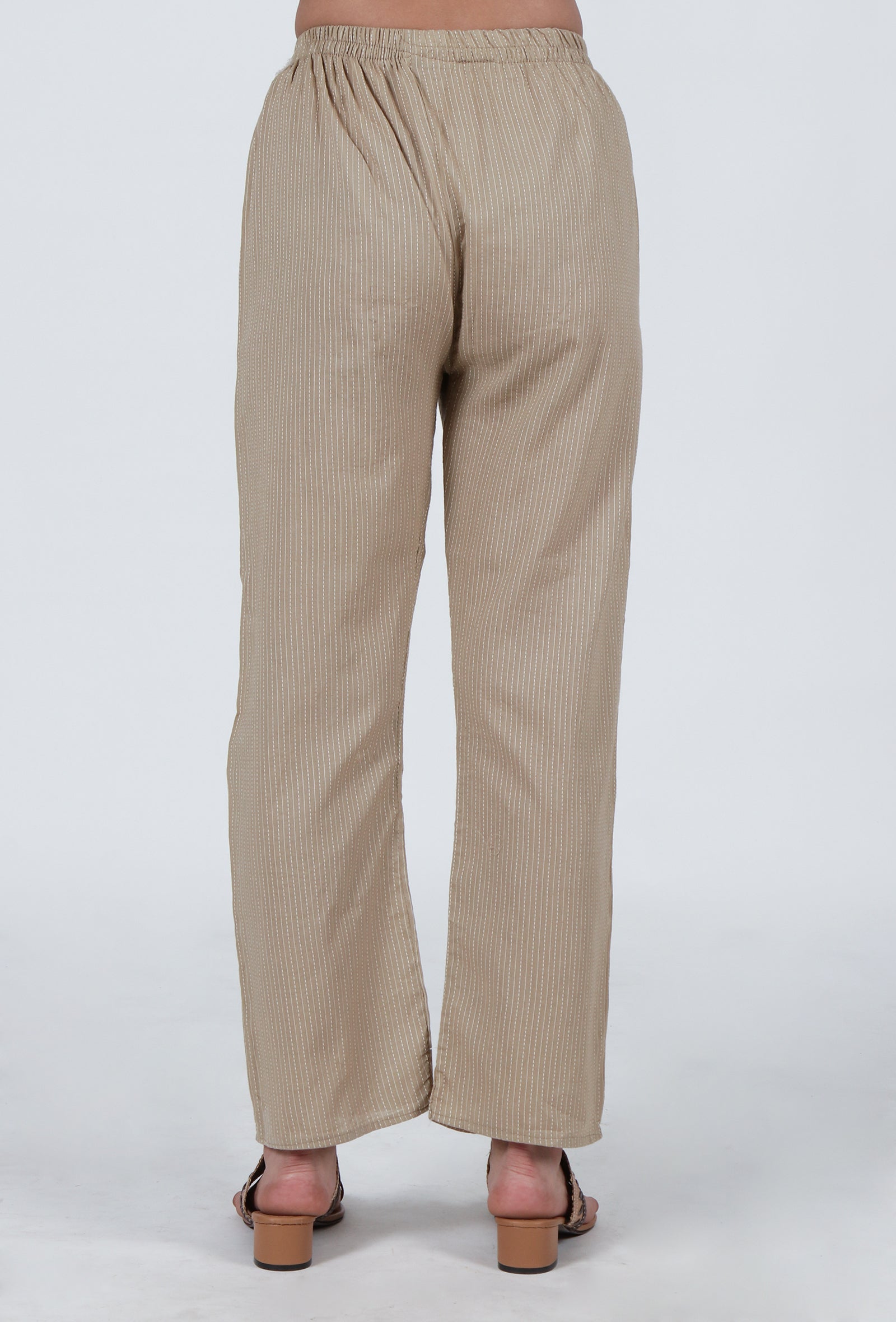 Beige Cotton Pant