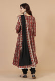 Baagh Border Black Cotton Dupatta with Lace