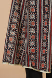 Ajrakh-Inspired Flared Kurta with Lace work Detailing