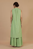 Light Green Sleeveless Shirt Kurta