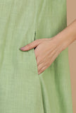 Light Green Sleeveless Shirt Kurta