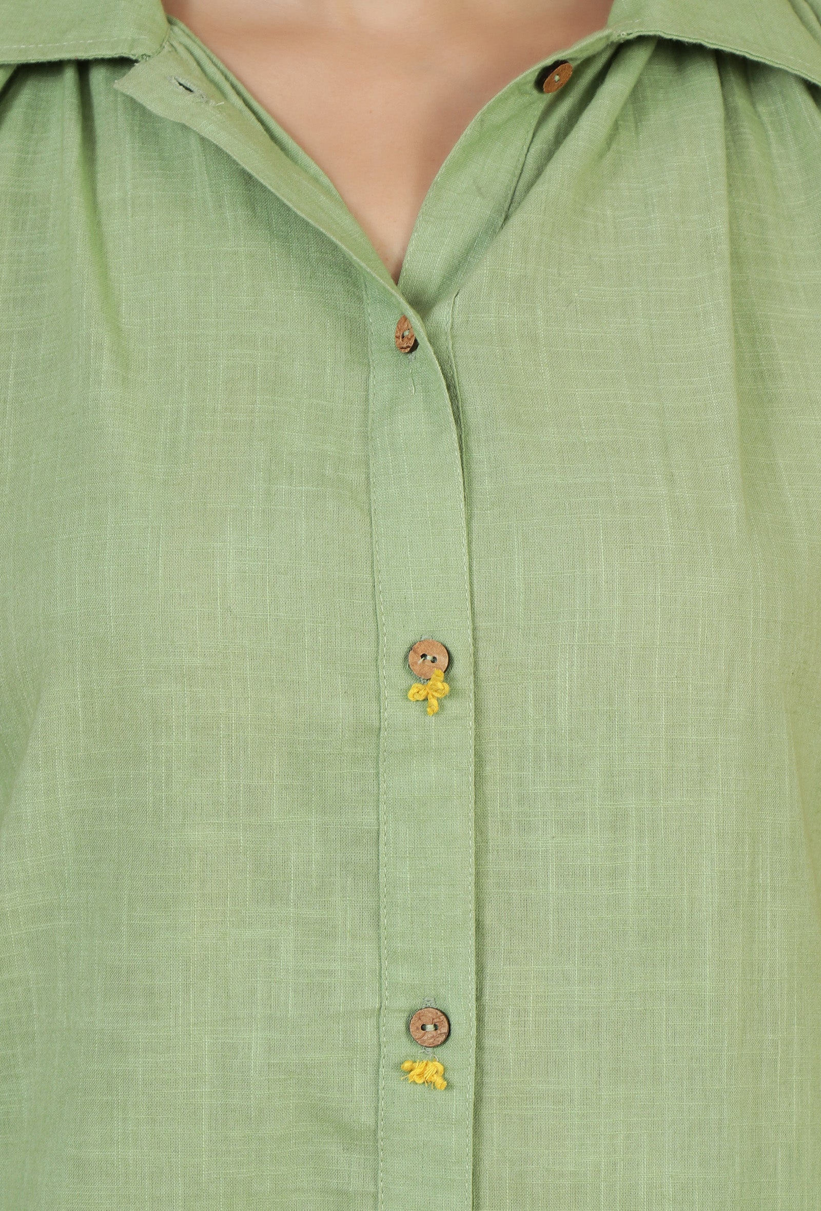 Light Green Sleeveless Shirt Kurta