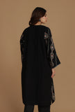 Midnight Kashmiri Embroidered Free Size Phiran- Free Size