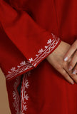 Maroon Phiran with Yellow and White Aari Embroidery- Free Size