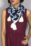 Indigo square scarf