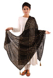 Black gota embroidered dupatta