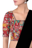 Maroon Kalamkari Printed Blouse