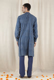 Shakunt Cotton Indigo Long Kurta