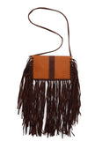 Buff Crossbody Frilled Bag
