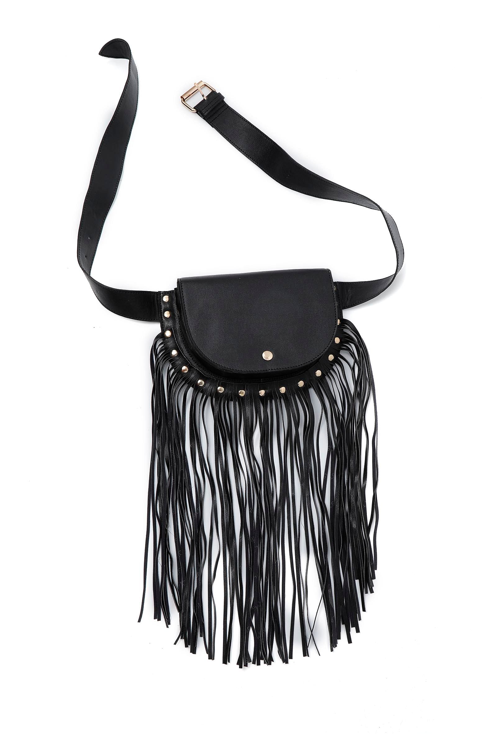 Taupe Black Crossbody Bag