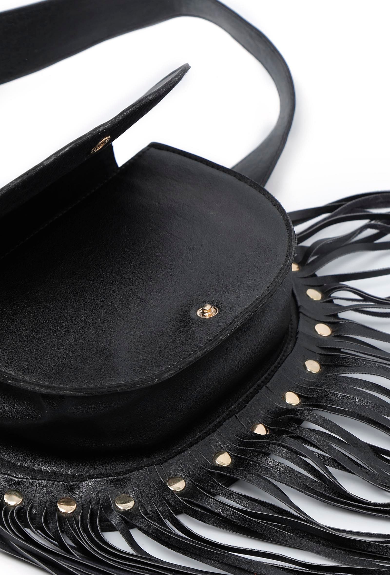 Taupe Black Crossbody Bag