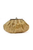 Goldy Golden Embellished Clutch Bag