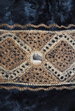 Royal Blue Velvet Tila Embroidery Potli