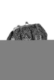 Green, Red & Multi Silk Patola Print Clutch