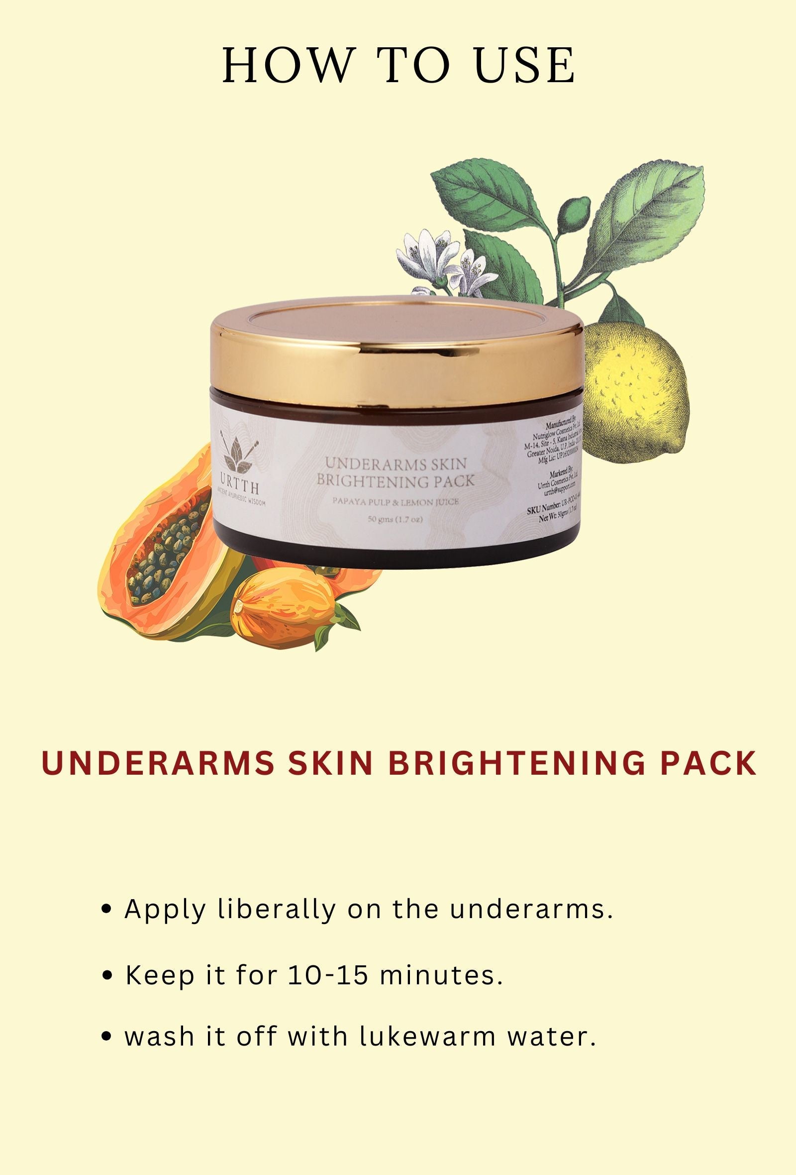 Underarms Skin Brightening Pack