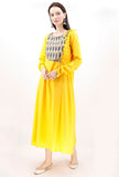 Marigold Yellow Angrakha Maxi Dress