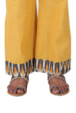 Sunflower Yellow Handloom Cotton Ikat Palazzo