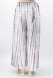 White And Black Tie And Dye Cotton Palazzo