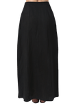 Black Pure Cotton Pleated Ajrakh Skirt