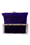 Qafila Silver Plated Brass Box Clutch Bag (7.5"x4"x2.2")