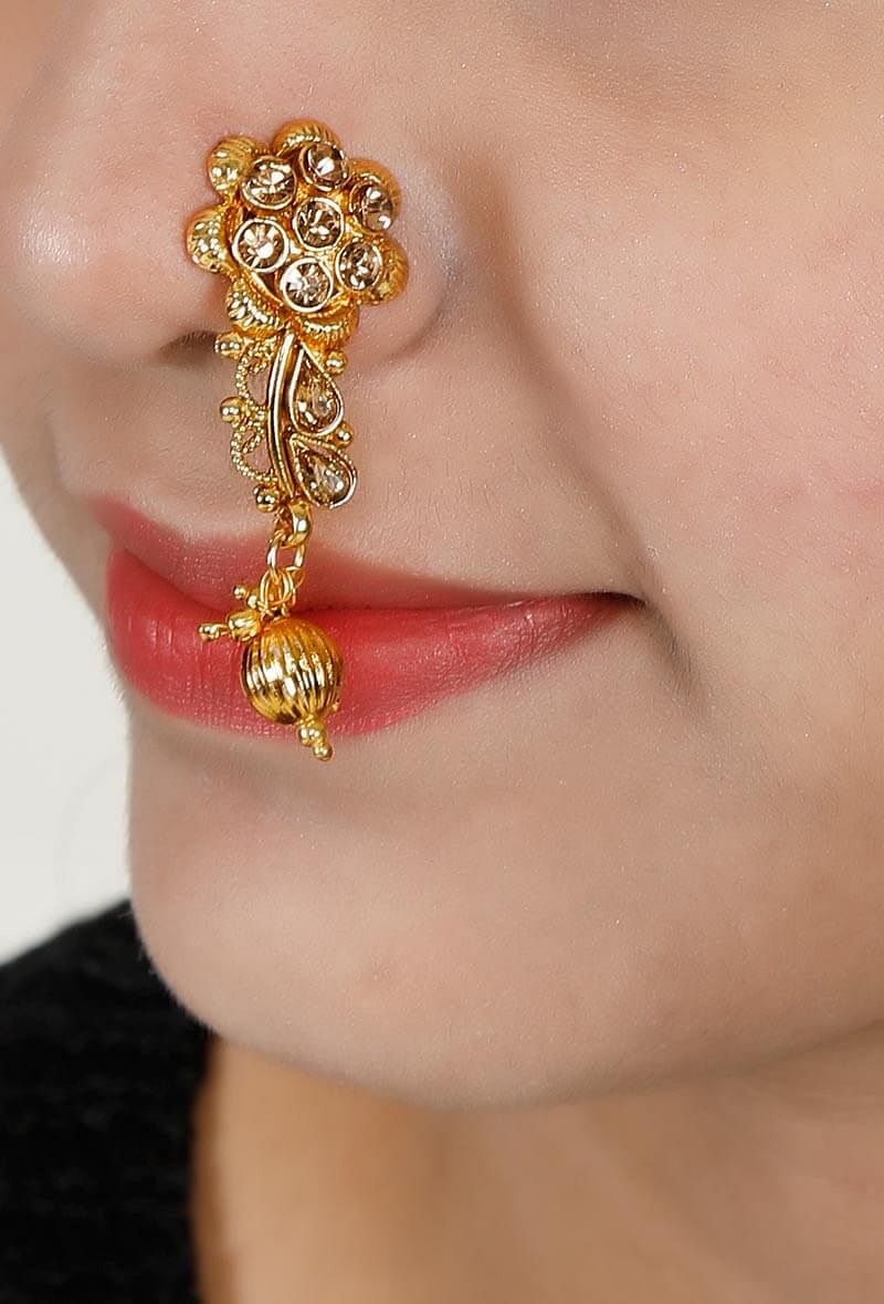 Rose Gold Plated Marathi Nath