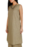 Beige Pure Cotton Kurta