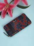 Red-Blue Ajrakh Wallet (7.5