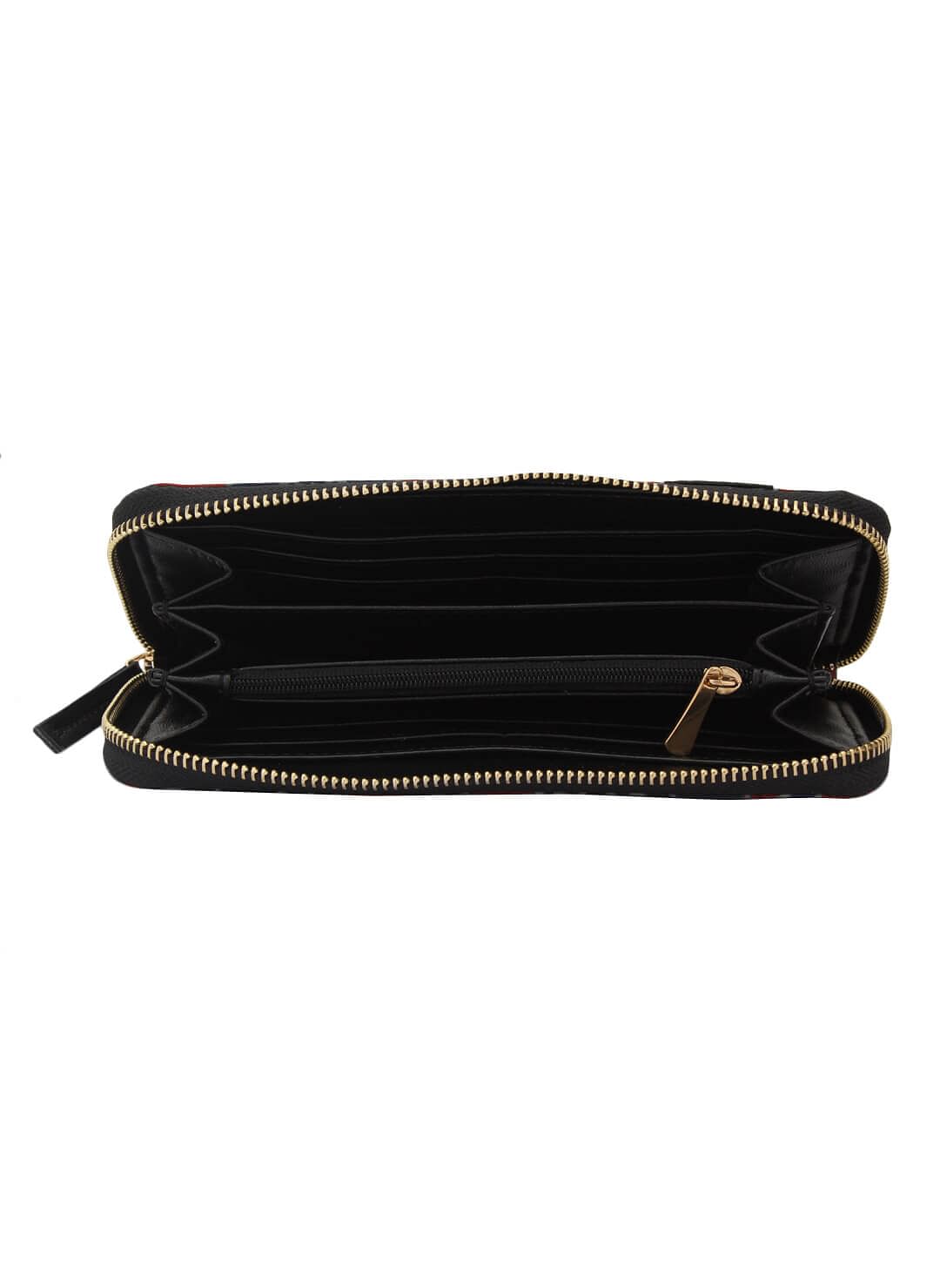 Red-Blue Ajrakh Wallet (7.5"x0.5"x4")