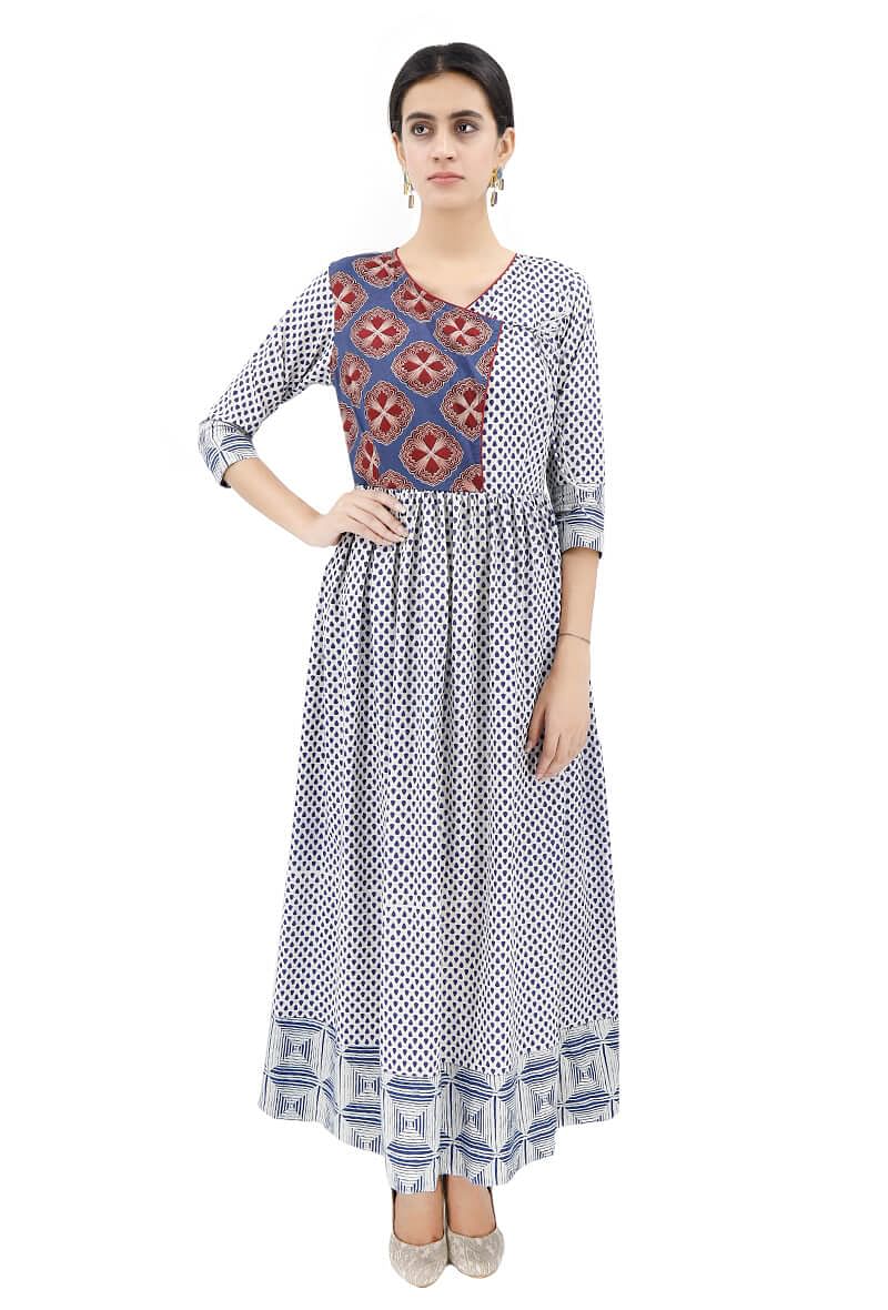 Ajrakh Angrakha Dress