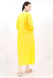 Marigold Yellow Angrakha Maxi Dress