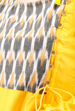 Marigold Yellow Angrakha Maxi Dress