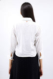 White Schiffli Cotton Shirt