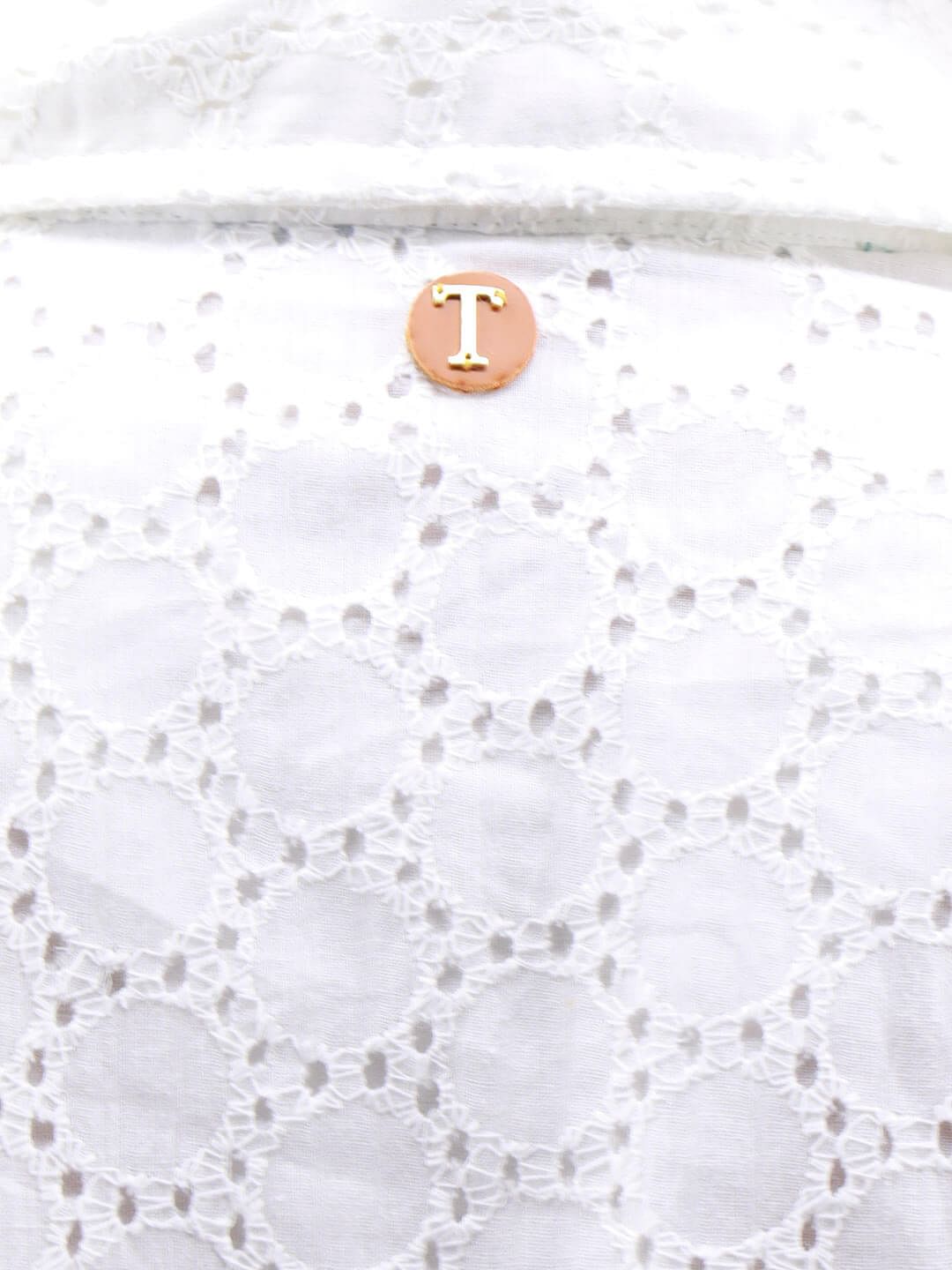 White Schiffli Cotton Shirt