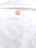 White Schiffli Cotton Shirt