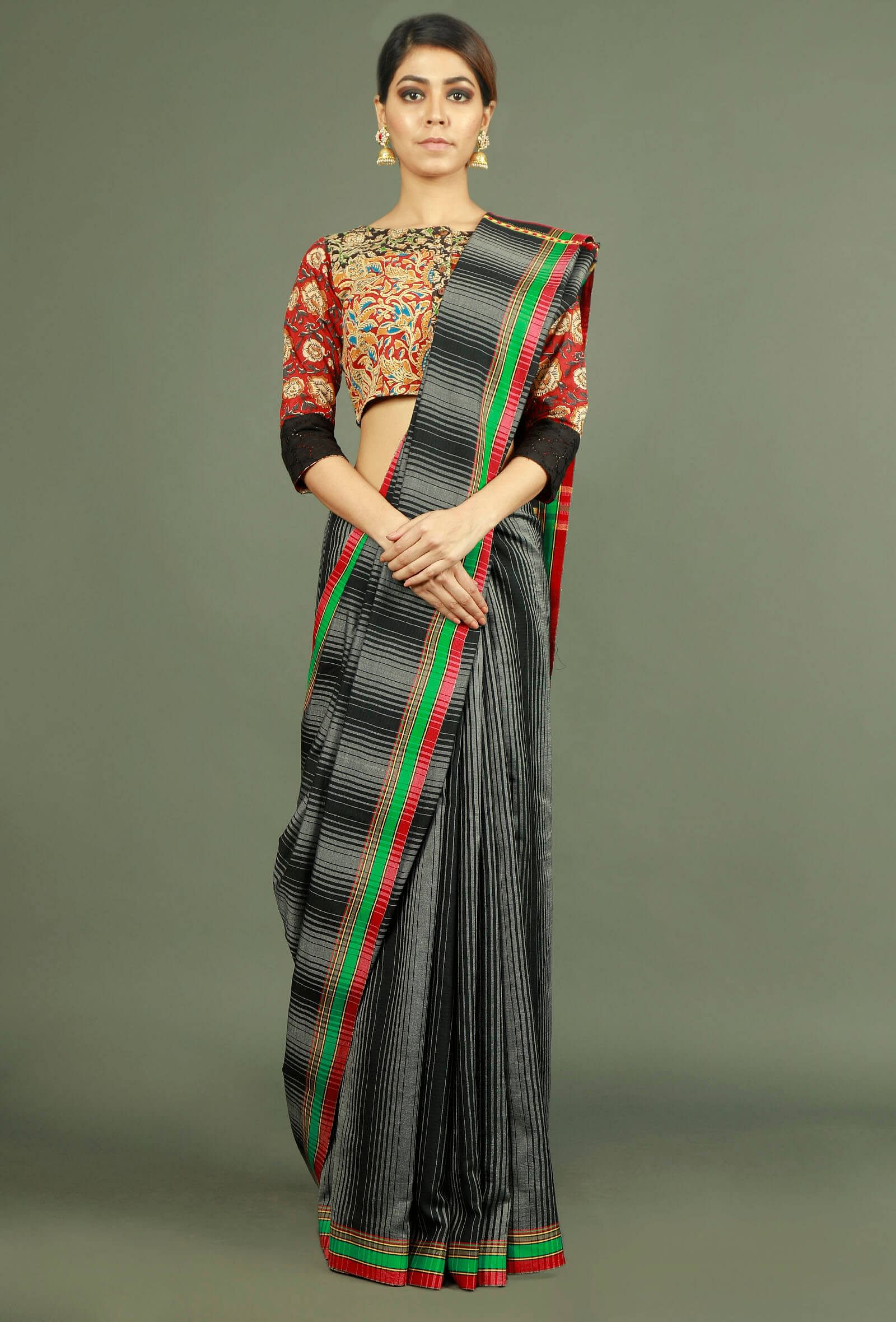 Kalamkari Patchwork Pure Cotton Blouse